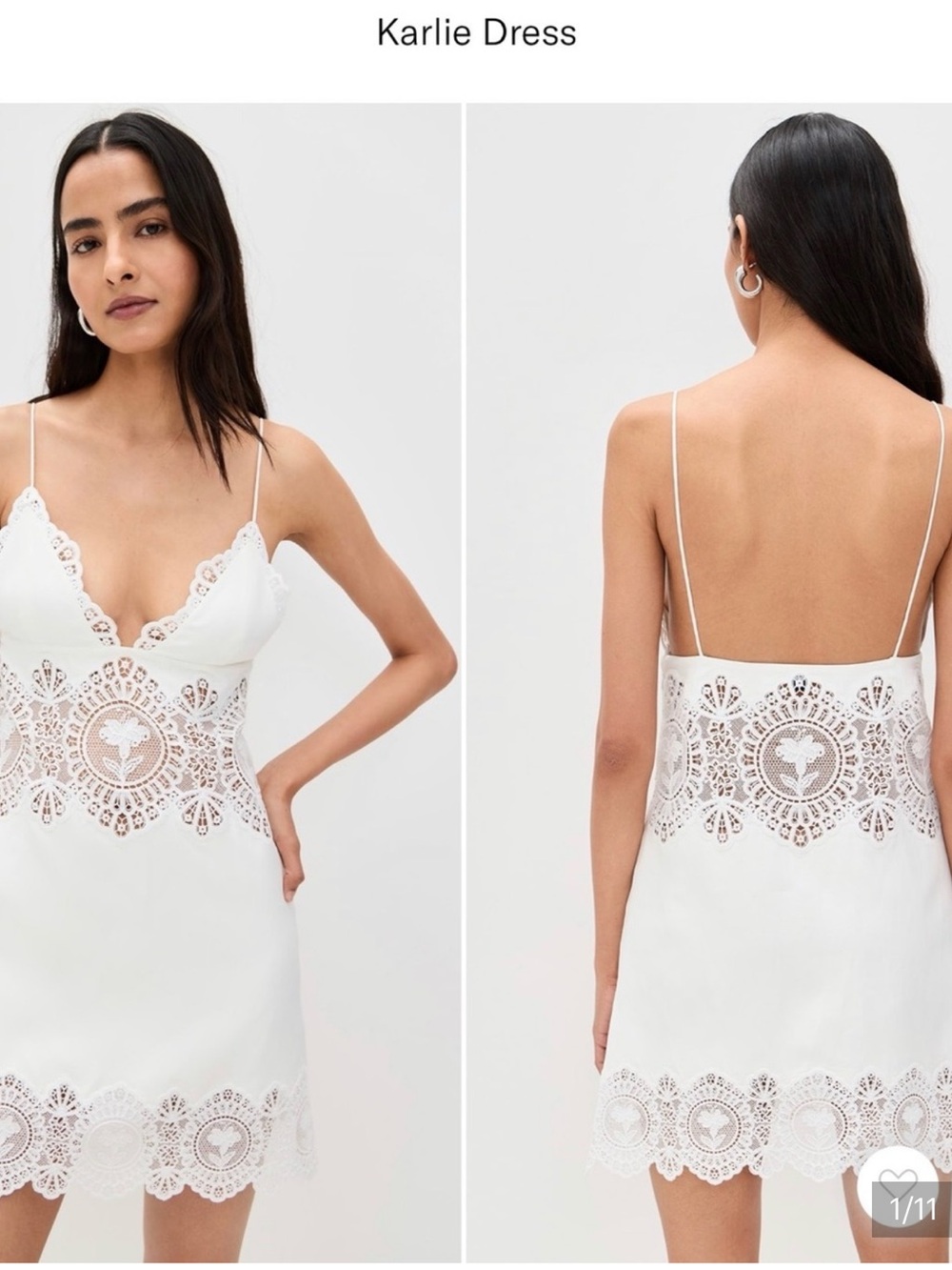 Retrofête Karlie Mini Dress in White